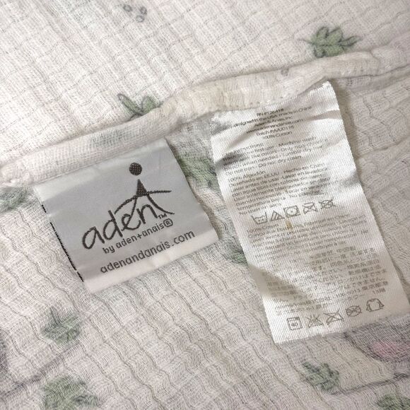 Aden By Aden & Anais Muslin Baby Blanket Bird Woodland White bv - Picture 3 of 3